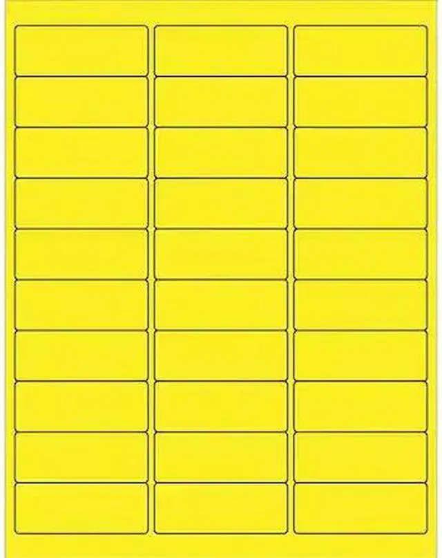 Main image of TAPE LOGIC LL405YE Tape Logic® Removable Rectangle Laser Labels, 2 5/8" x 1",