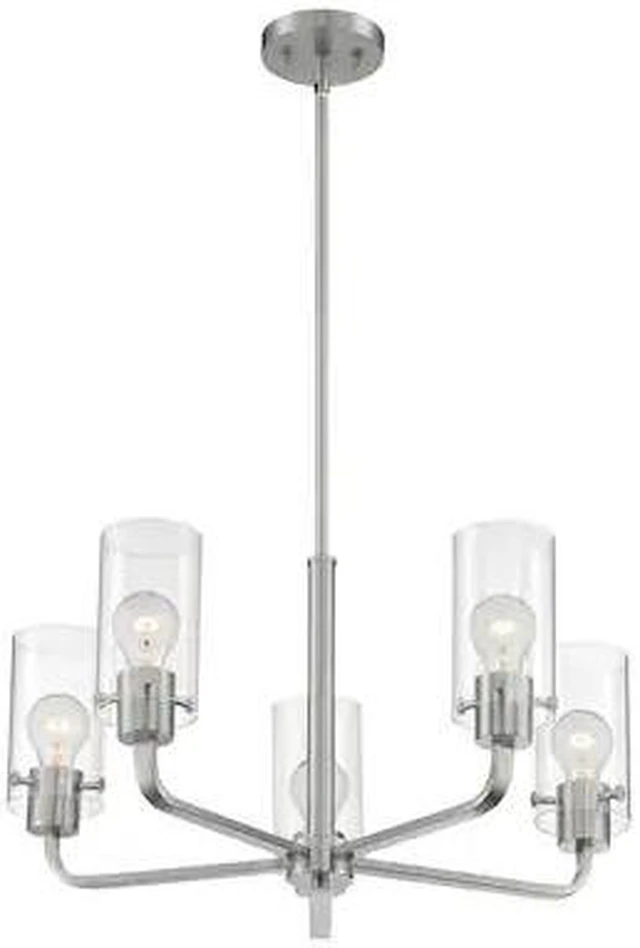 Main image of NUVO 60/7175 Fixture, Chandelier, 5-Lght, Incandescent, 60W, 120V, A19, Medium