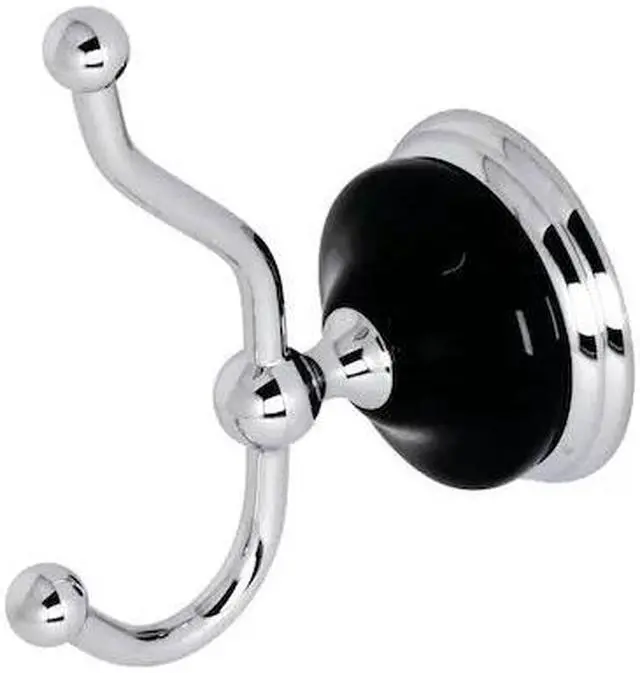 Main image of Kingston Brass BA9117C Water Onyx Robe Hook, Polished Chrome