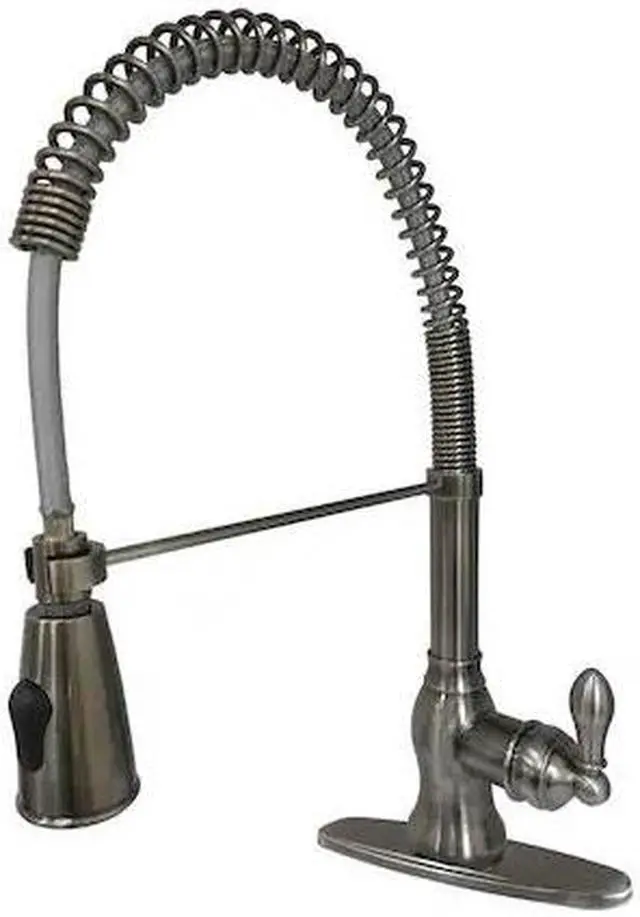 Alt view image 2 of 2 - Gourmetier GSY8894ACL American Classic Single-Handle Pull-Down Kitchen Faucet, Black Stainless