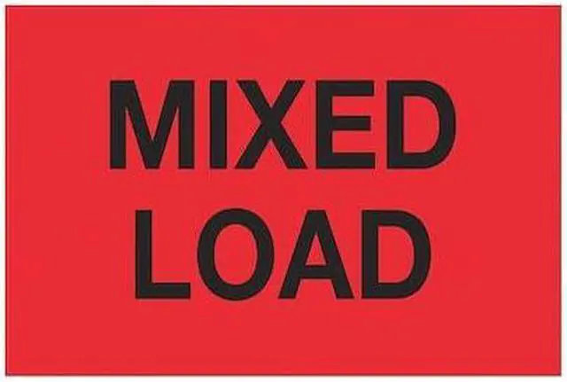Main image of TAPE LOGIC DL1624 Tape Logic® Labels, "Mixed Load", 2 x 3", Fluorescent Red,