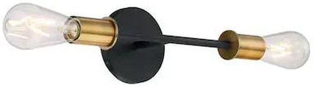 Main image of NUVO 60/7342 Fixture, Vanity, 2-Light, Incandescent, 100W, 120V, A19, Medium