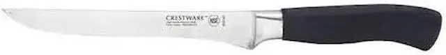 Main image of CRESTWARE KN140 Boning Knife,Straight,6 in. L,Black