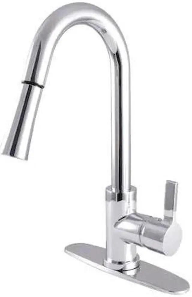 Alt view image 2 of 12 - Gourmetier LS8681CTL Continental Single-Handle Pull-Down Kitchen Faucet, Polished Chrome