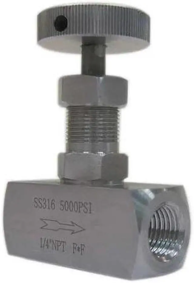 Main image of ZORO SELECT 5TUL9 Needle Valve,1/4 In NPT,5000 psi,SS