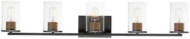 Main image of MAXIM LIGHTING 11845CDABBK Sleek 5-Light Bath Vanity