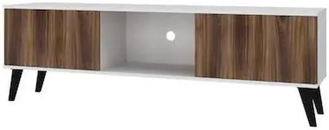 Alt view image 7 of 14 - Doyers 62.20 TV Stand in White and Nut Brown