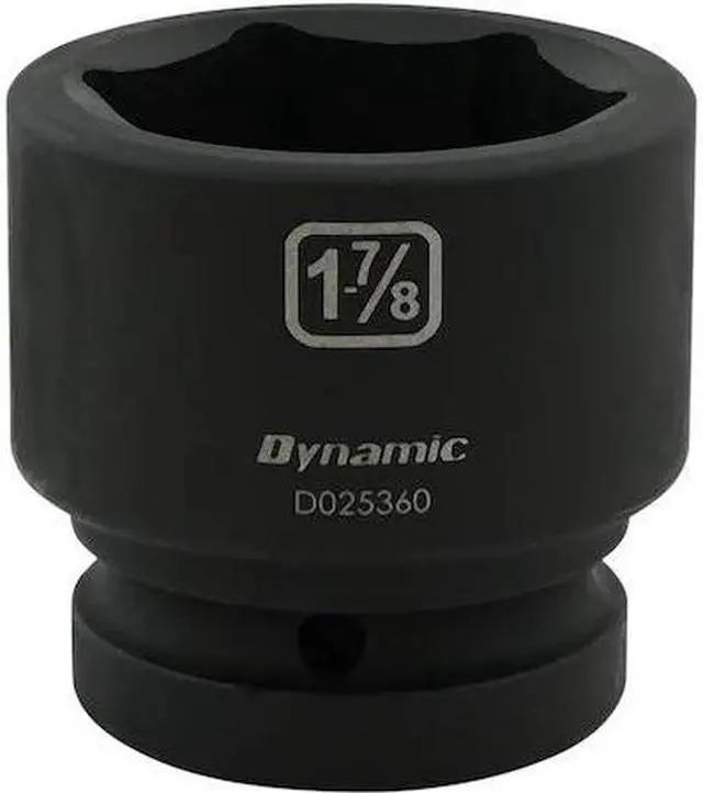 Main image of DYNAMIC D025360 1" Drive Standard Socket, Black Phosphate, Tools 1-7/8" X 1"