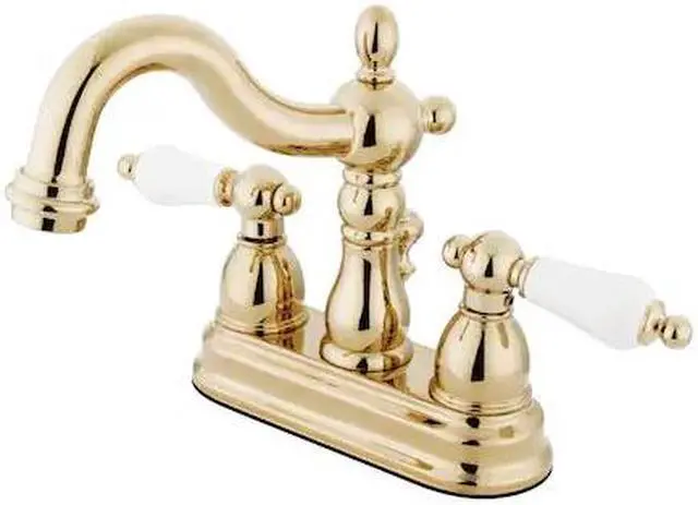 Alt view image 2 of 4 - Kingston Brass KB1602PL Two Handle 4 in. Centerset Lavatory Faucet with Retail Pop-up