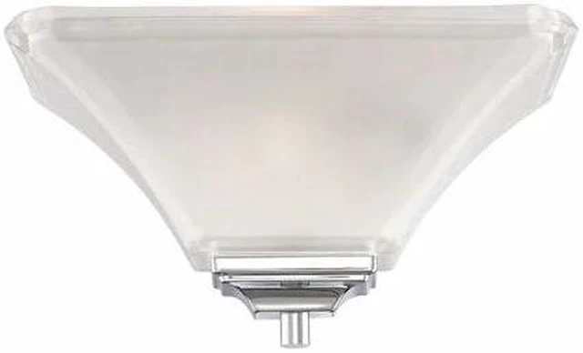 Main image of NUVO 60-5373 Parker 1 Light Wall Sconce Polished Chrome Sandstone Etched