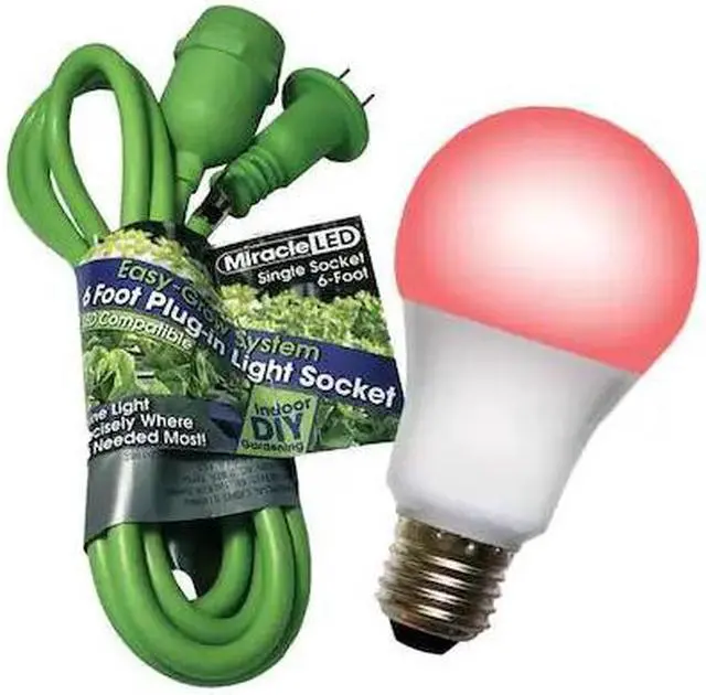 Main image of MIRACLE LED 602250 Single Socket Grow Light Cord System & LED Red Spectrum Grow