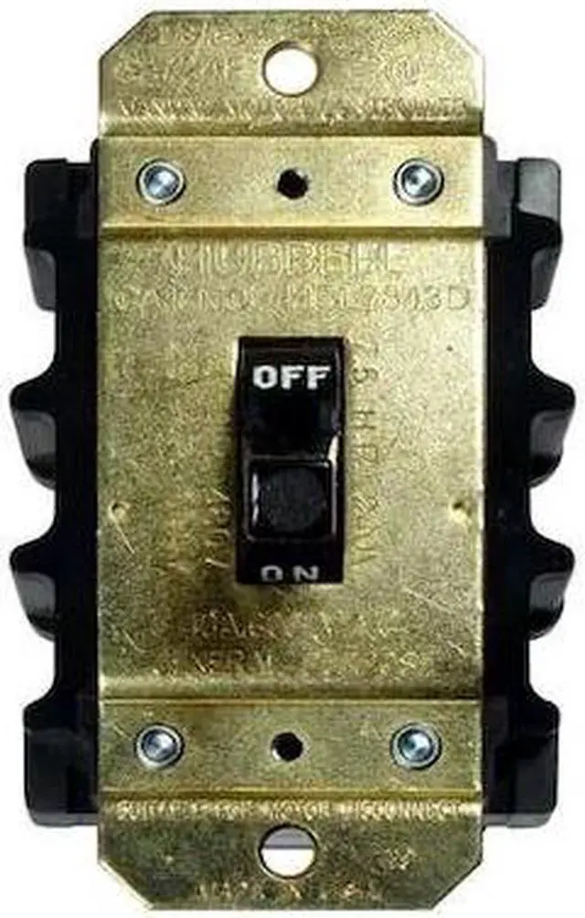 Alt view image 2 of 3 - HUBBELL WIRING DEVICE-KELLEMS HBL7843D Manual Motor Switch,40A,600VAC,3P