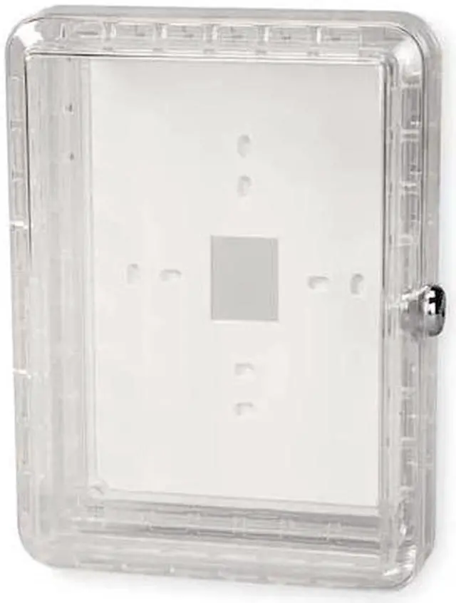 Main image of ZORO SELECT 4E649 Universal Thermostat Guard, Off-White, Plastic
