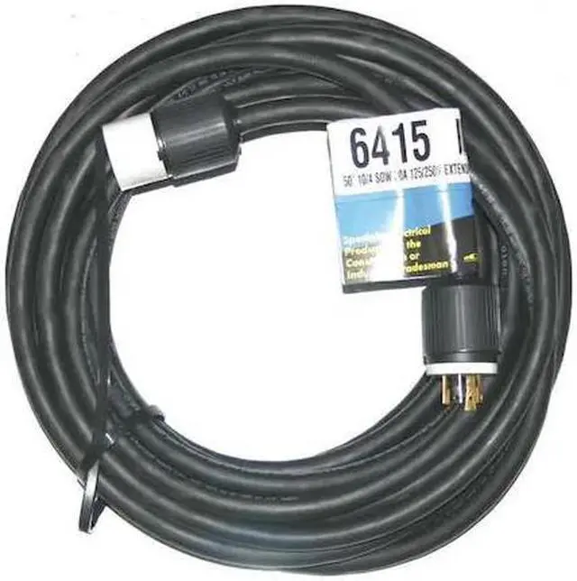Alt view image 3 of 3 - SOUTHWIRE 6415 SOW Extension Cord, 10 AWG, Outdoor, 10/4, 1 Outlets, L14-30R,