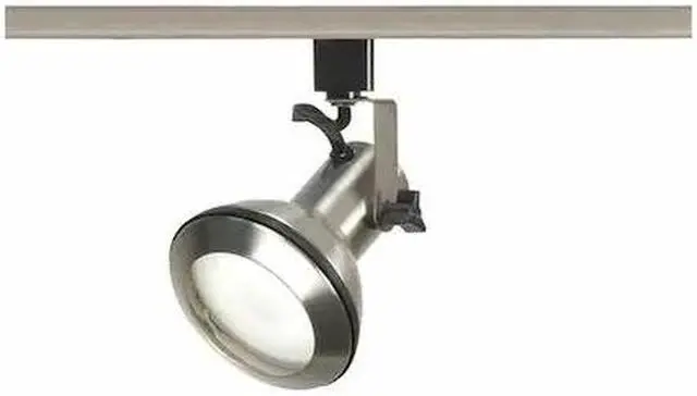 Alt view image 2 of 2 - Euro Style Track Head Light in Brushed Nickel Finish