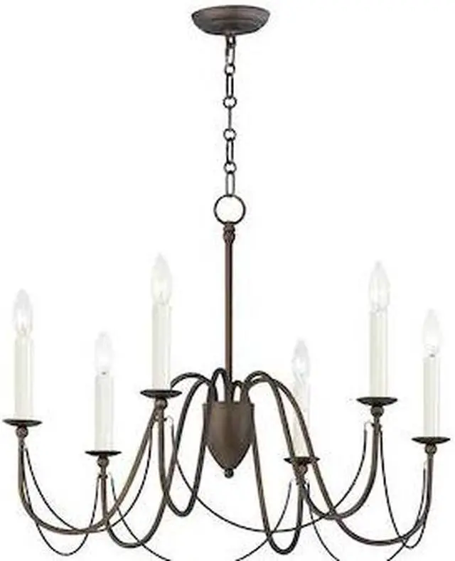 Main image of MAXIM LIGHTING 12166CHB Plumette 6-Light Chandelier