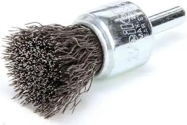 Alt view image 2 of 3 - WEILER 90187 Crimped Wire End Wire Brush, Steel, 3/4"