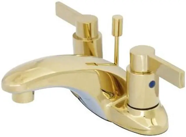 Alt view image 2 of 2 - Kingston Brass KB8622NDL Two Handle 4 in. Centerset Lavatory Faucet with Brass Pop-up