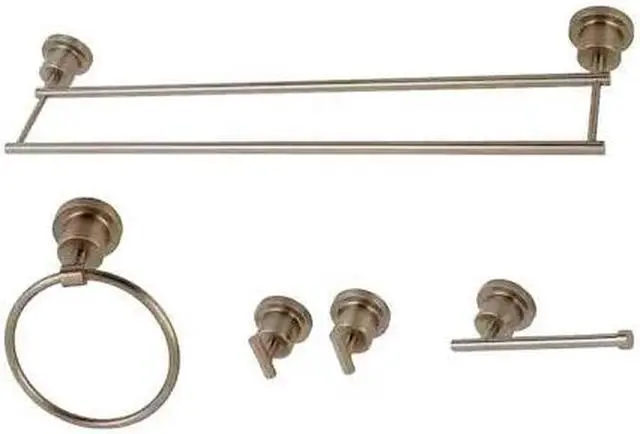 Alt view image 3 of 8 - Kingston Brass BAH8213478SN Modern Concord 5 Piece Bathroom Accessory Sets - Brushed Nickel