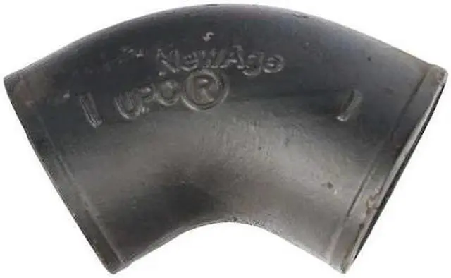 Main image of ZORO SELECT 220572 60 Degrees  Bend No-Hub 1/6"Bend, 3" Pipe, Female Socket,