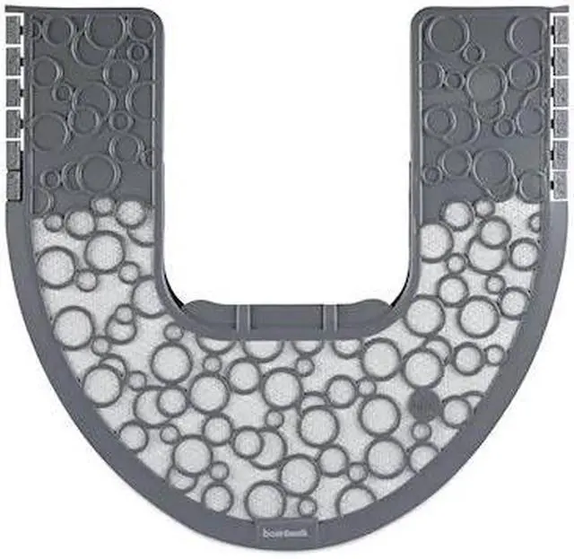 Alt view image 6 of 19 - Commode Mat 2.0, Rubber, 22 7/8 x 22, Gray/White, 6/Carton BWKCMGW
