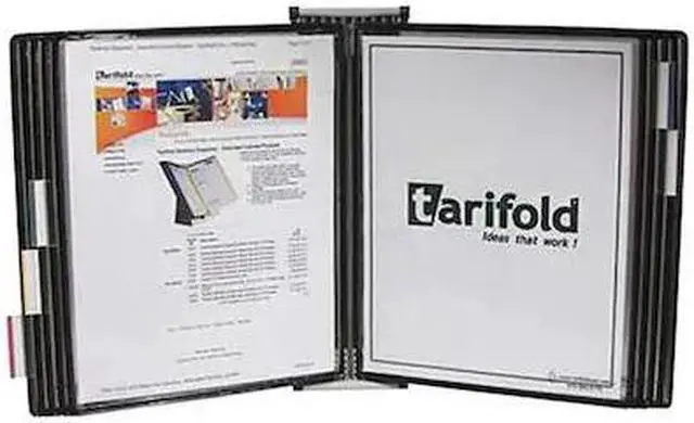 Main image of TARIFOLD W271 Document Wall Display Unit,10 Black Pock