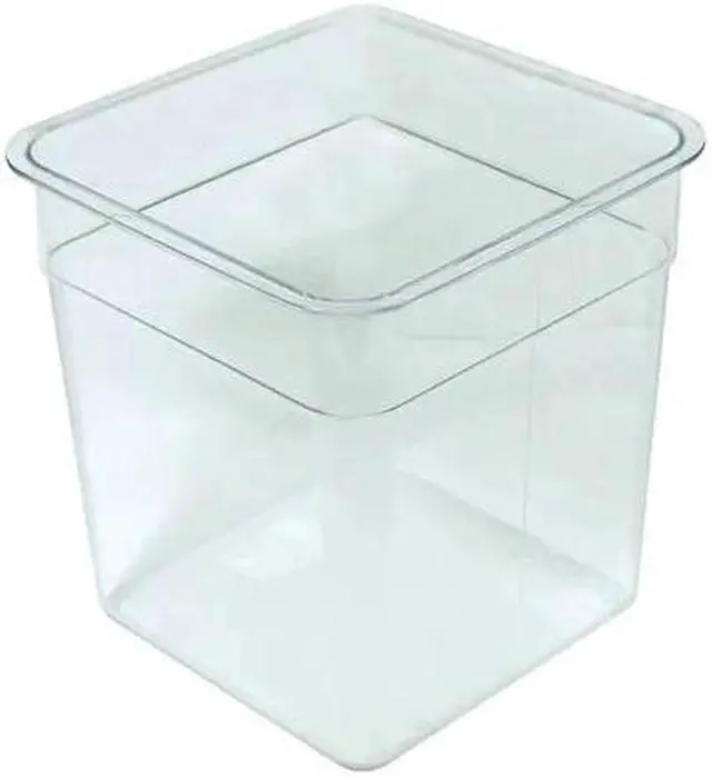 Main image of CRESTWARE SQC8 Stackable Food Storage Container, Clear, Polycarbonate