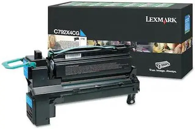 Alt view image 7 of 13 - Lexmark C792X4CG Extra High Yield Return Program Toner Cartridge - Cyan