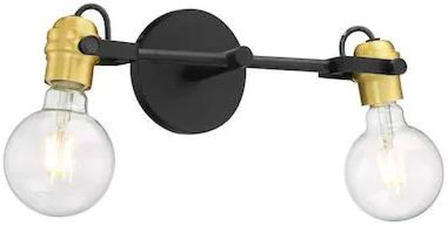 Main image of NUVO 60/6982 Fixture, Vanity, 2-Light, Incandescent, 60W, 120V, A19, Medium