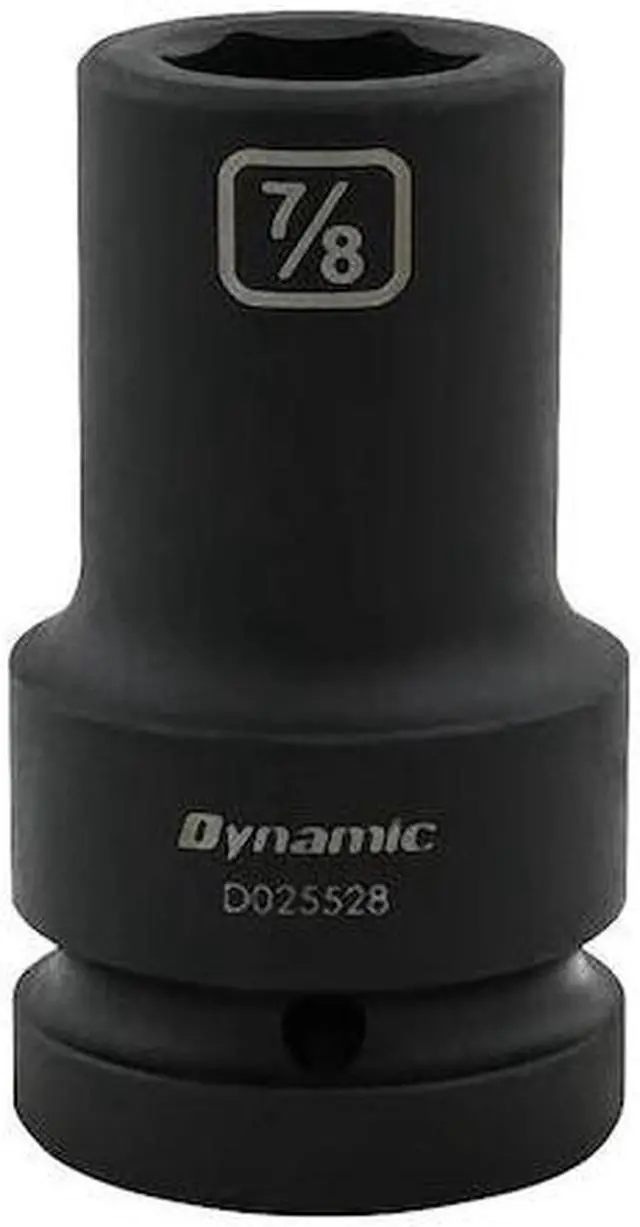 Main image of DYNAMIC D025528 1" Drive Deep Socket, Black Phosphate, Tools 7/8" X 1" Drive, 6