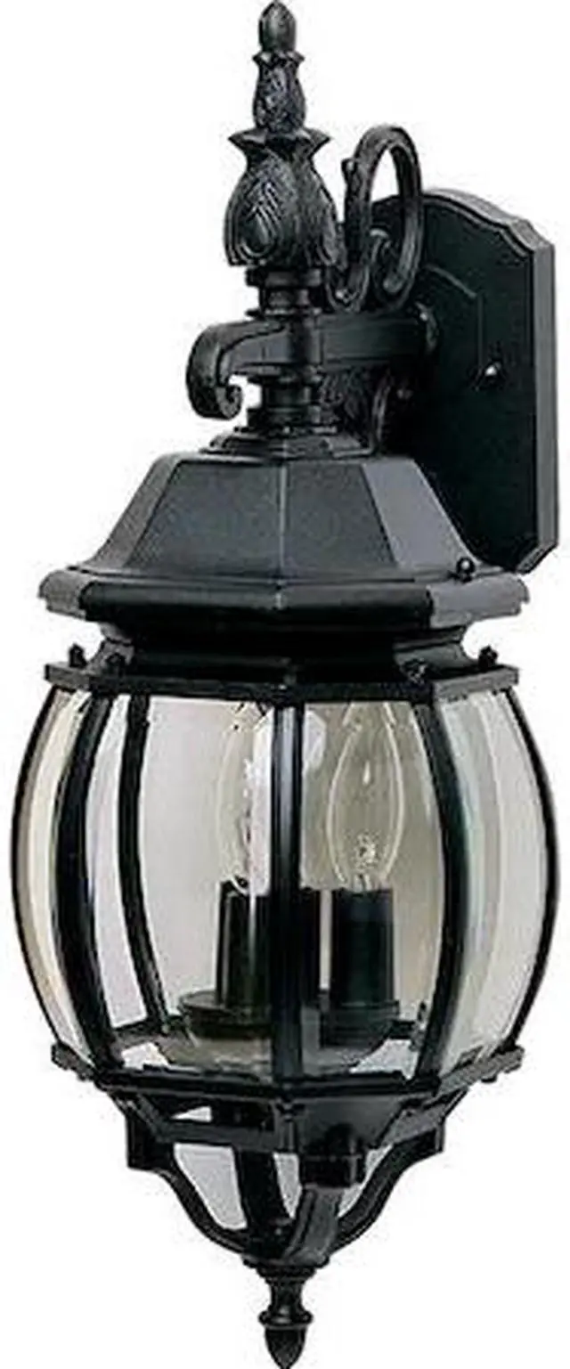 Main image of MAXIM LIGHTING 1034BK Crown Hill 3-Light 8" Wide Black Outdoor Wall Sconce