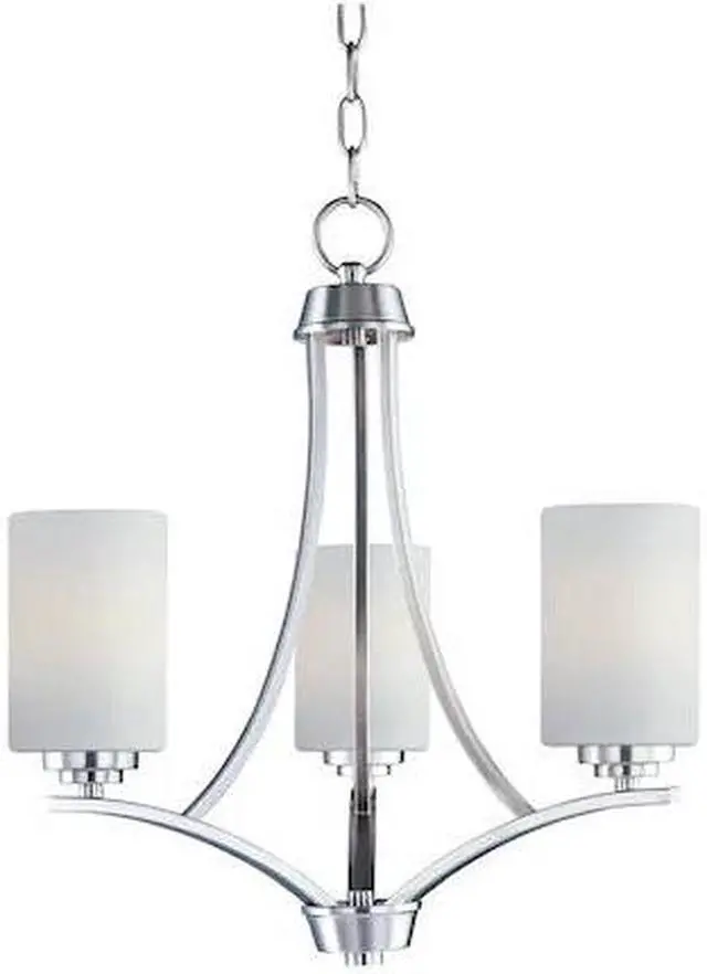 Main image of MAXIM 20033SWSN Deven 3-Light 18" Wide Satin Nickel Chandelier