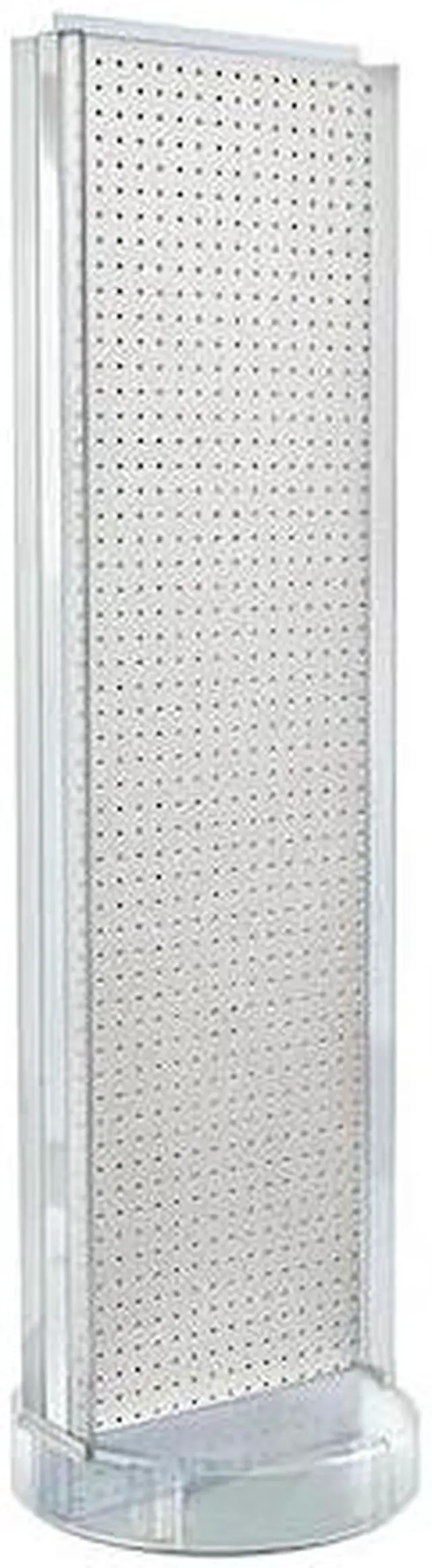Main image of AZAR DISPLAYS 700788-WHT 2 Sided- White Pegboard Floor Display w/C-Channel