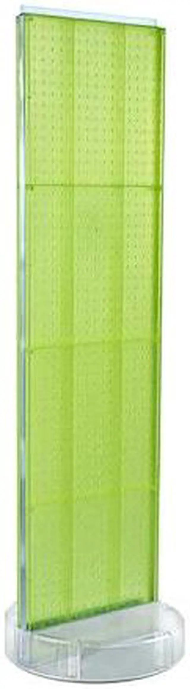 Main image of AZAR DISPLAYS 700780-GRE 2 Sided- Green Pegboard Floor Display On A Revolving