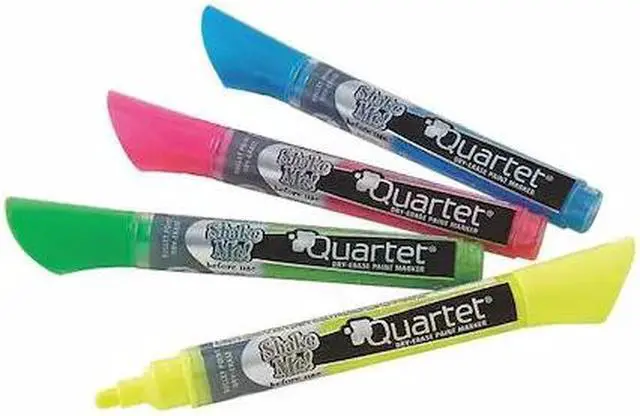 Alt view image 6 of 20 - Quartet Neon Dry Erase Marker Set Assorted 4/Set 79551