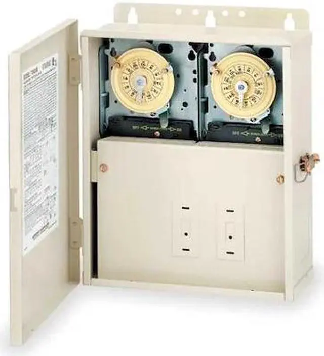 Alt view image 7 of 7 - INTERMATIC T10404R Electromechanical Timer,Swim Pool