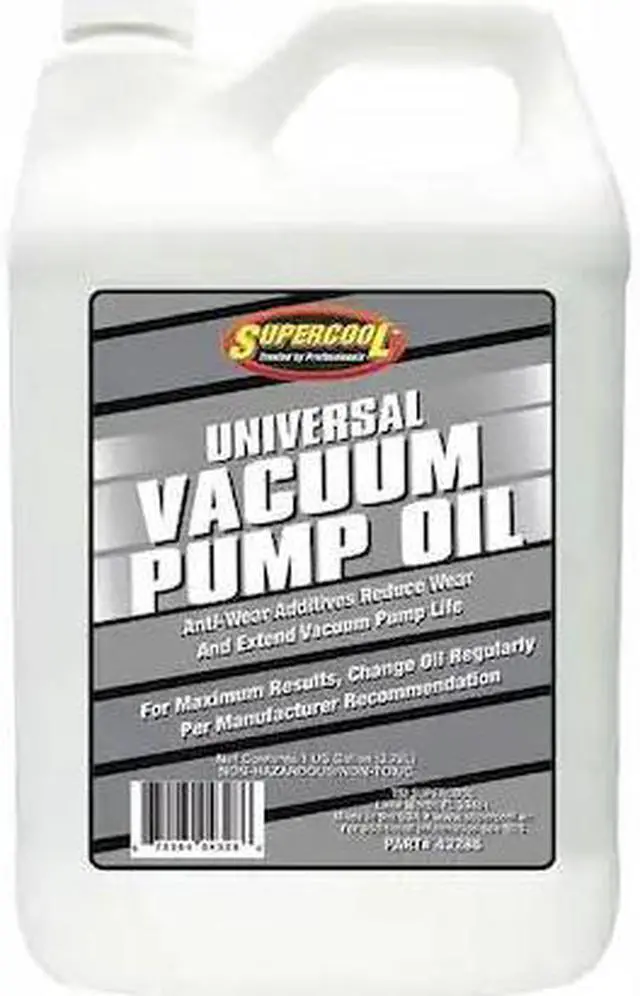 Main image of SUPERCOOL 43286 Vacuum Pump Oil, Yellow, 1 Gal.
