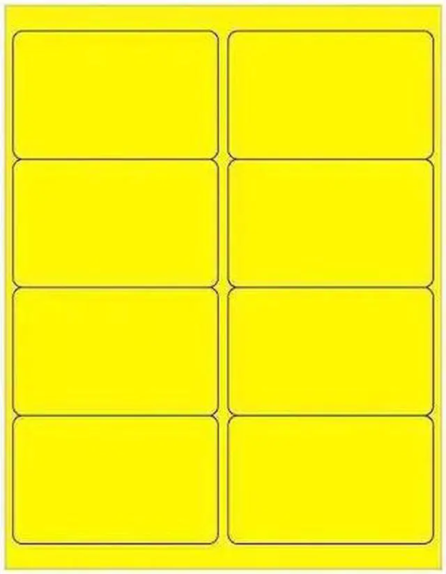 Main image of TAPE LOGIC LL179YE Tape Logic Rectangle Laser Labels, 4" x 2 1/2", Fluorescent