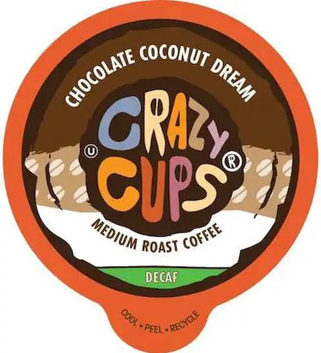 Main image of CRAZY CUPS WM-CC-D-ChocCoconut-22 Crazy Cups Flavores DECAF Chocolate Coconut