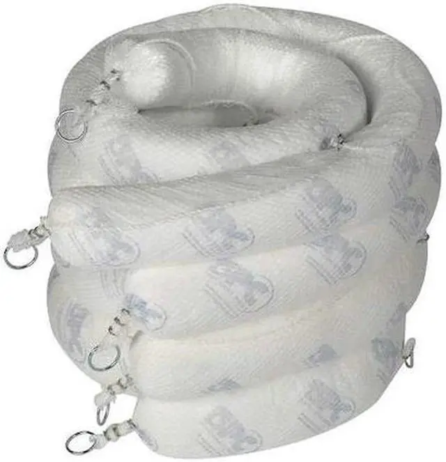 Main image of BRADY SPC510 Sorbent Boom, 32 gal, 5 in x 10 ft, Oil, White, Polypropylene