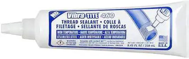 Alt view image 2 of 2 - Vibra-tite 250mL Tube Thread Sealant, White 250mL White 46025