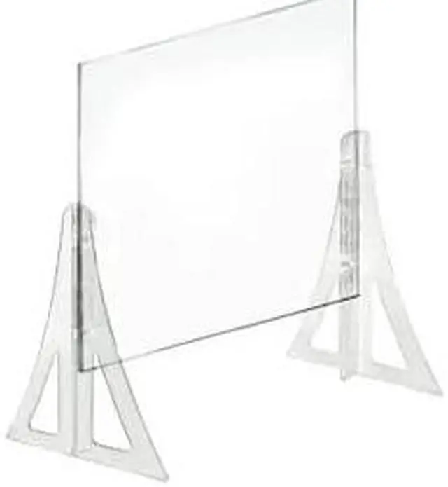 Main image of AZAR DISPLAYS 179770-187 Acrylic Plexiglass Shield PPE 20"x20" Adjustable w/