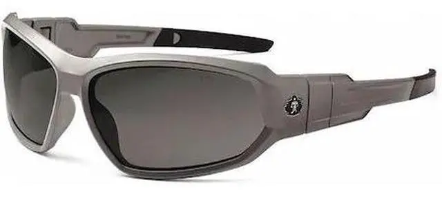 Alt view image 6 of 9 - Ergodyne 56133 Skullerz Loki Safety Glass/Goggle, Matte Gray Frame/Smoke Lns, Af,Nylon/Polycarb
