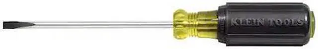 Alt view image 2 of 8 - Klein 3/16 In. x 4 In. Cabinet-Tip Slotted Screwdriver 601-4