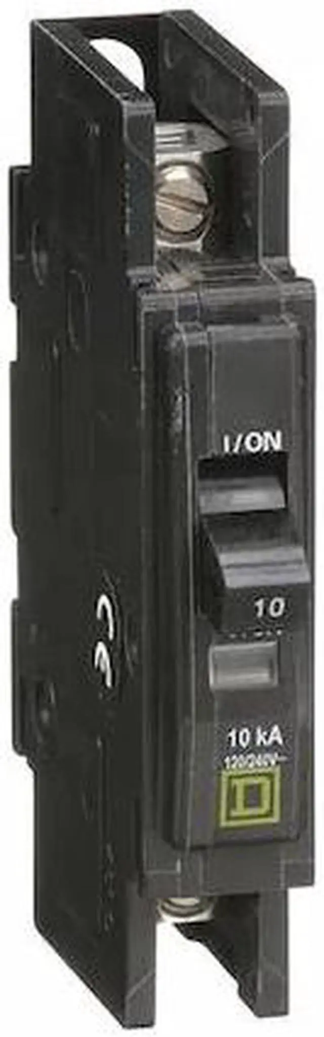 Alt view image 7 of 7 - SQUARE D QOU110 Miniature Circuit Breaker, QO Series, 10A, 1 Pole, 120/240V AC,