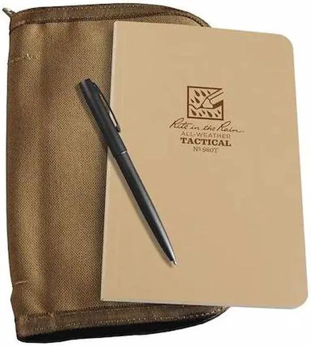 Alt view image 3 of 5 - Rite in the Rain 980T-KIT Tan Cordura 4.63" x 7.25" All Weather Field Kit
