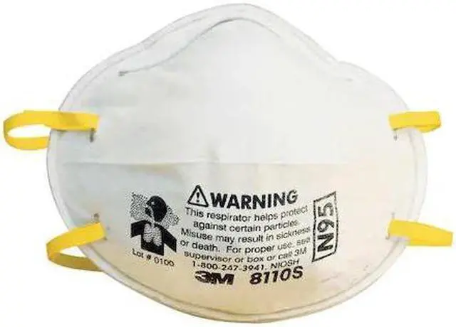 Main image of N95 Particulate Respirator, Half Facepiece, Small, Fixed Strap