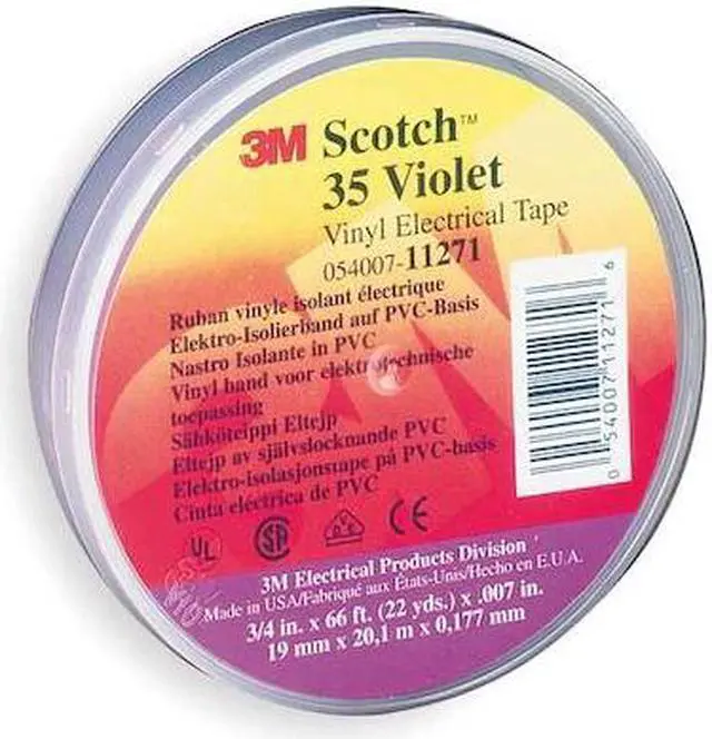 Alt view image 2 of 7 - Scotch Electrical Tape 35 3/4X66 VIOLT