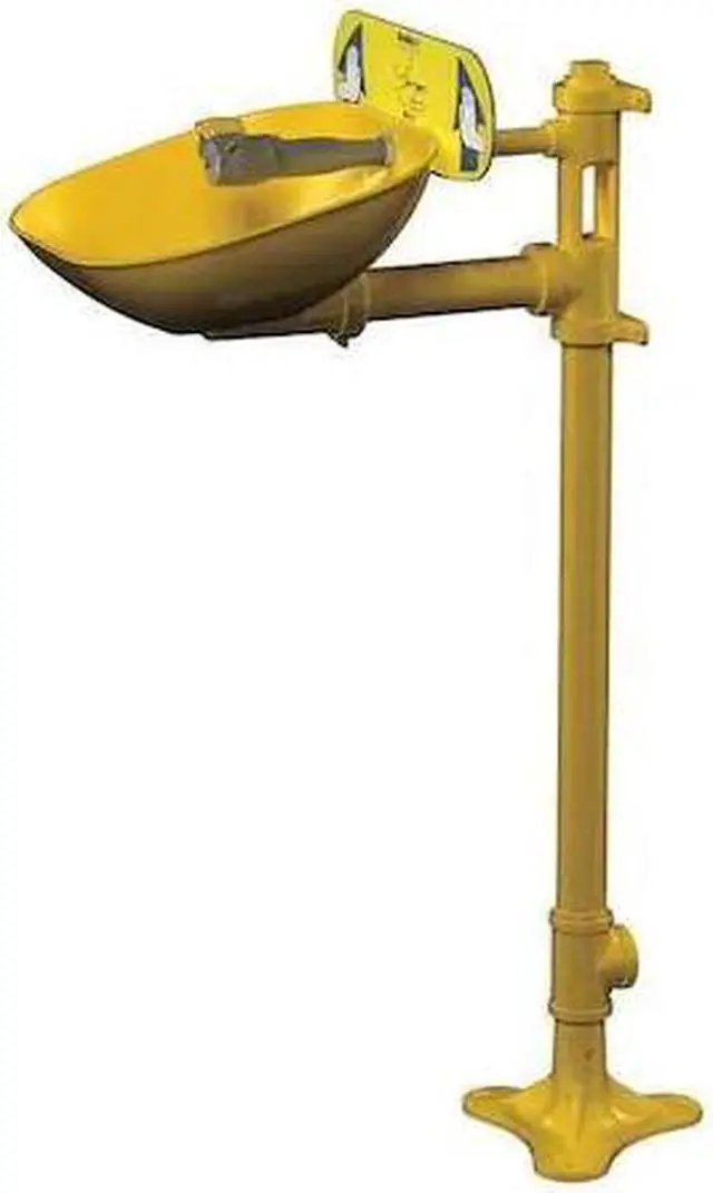 Main image of BRADLEY S19214EW Plumbed Eyewash, Floor Mount, Plumbed, 41 1/2 in H., 15 1/2 in