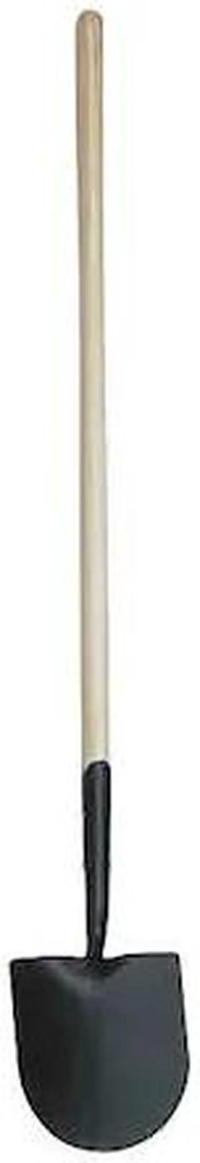 Alt view image 3 of 5 - WESTWARD 4LVT3 14 ga Round Point Shovel, Steel Blade, 48 in L, Natural Wood